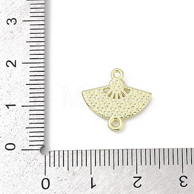 Alloy Rhinestone Fan Connector Charms PALLOY-R151-31G-02-1