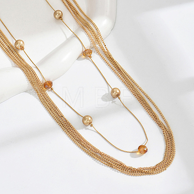 Iron Multi-strand Long Tassel Necklaces for Ramadan Wedding Bridal Decor Gift BV8880-1