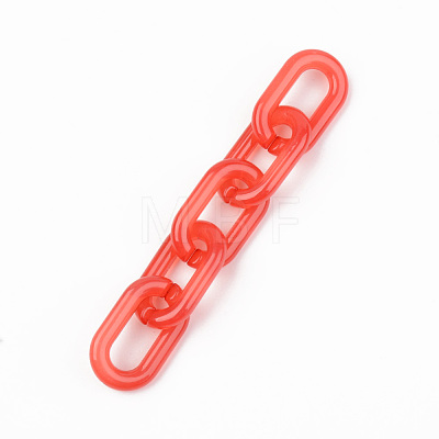 Imitation Jelly Acrylic Linking Rings OACR-T024-02-E07-1
