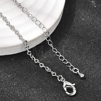 2.5MM Brass Twisted Infinity Link Chain Necklaces for Women NJEW-F366-07B-P-1