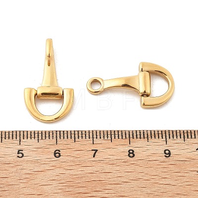 Ion Plating(IP) 304 Stainless Steel Hook Clasps STAS-C109-24G-1