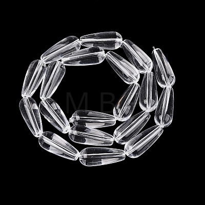 Transparent Glass Beads Strands GLAA-Q113-03A-A01-1