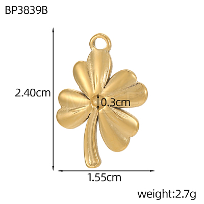 304 Stainless Steel Pendants SA-OY002--14G-1