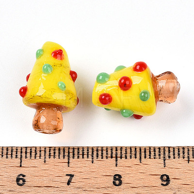 Handmade Lampwork Bumpy Beads X1-LAMP-T022-02A-06-1