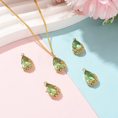 Transparent Glass Pendants GLAA-FZ0001-02J-1