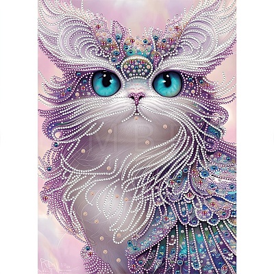 Cat Pattern DIY Diamond Painting Kit PW-WG76527-01-1