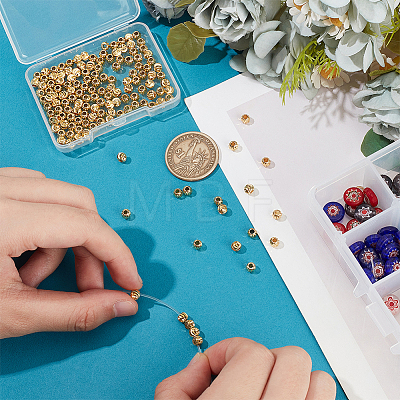 150Pcs Brass Spacer Beads KK-UN0002-86-1