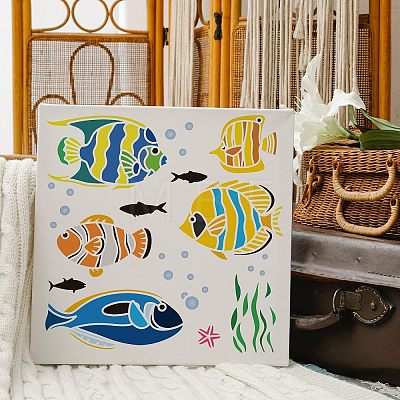 Plastic Reusable Drawing Painting Stencils Templates DIY-WH0172-500-1