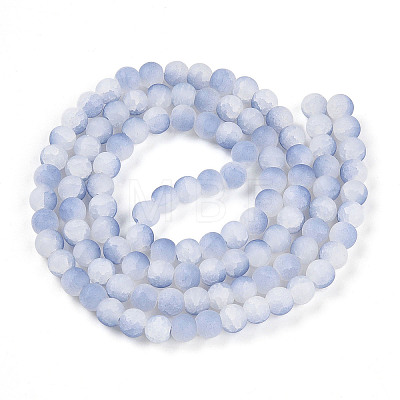 Crackle Glass Beads X1-GLAA-N009-8mm-07-1