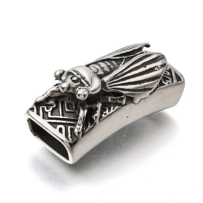 304 Stainless Steel Slide Charms STAS-F356-15AS-05-1