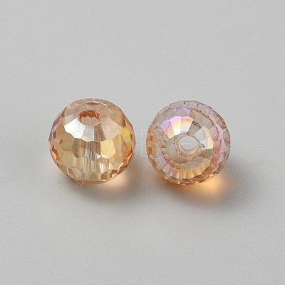 Transparent Glass European Beads GLAA-WH0038-60B-1
