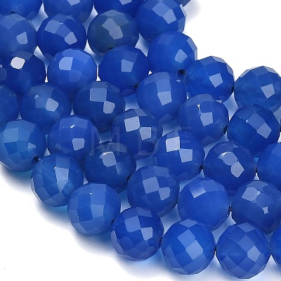 Natural Blue Chalcedony Beads Strands GG-NH0004-A01-02-1