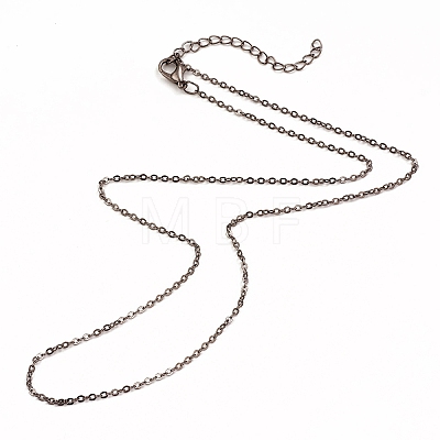 Iron Cable Chain Necklace Making MAK-I019-01B-B-1