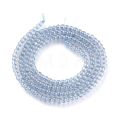 Electroplate Glass Beads Strands EGLA-I013-2mm-PL02-1