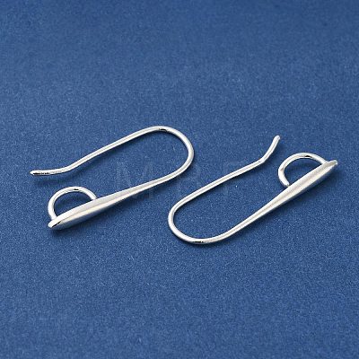 Brass Earring Hooks KK-H502-11S-1