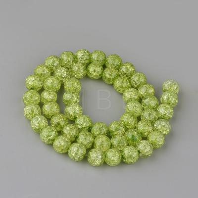 Synthetic Crackle Quartz Beads Strands GLAA-S134-8mm-18-1