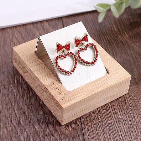 Rectangle Wood Earring Display Stands EDIS-R027-03A-1