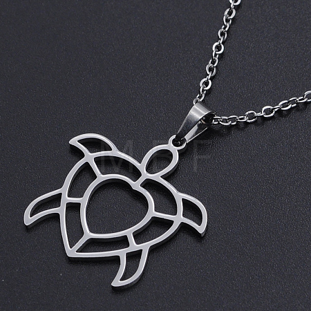 Non-Tarnish 201 Stainless Steel Pendants Necklaces NJEW-S105-JN714-45-1-1