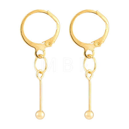 Brass Leverback Earring Findings EJEW-TAC00035-1