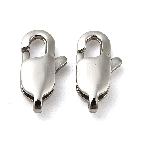 Tarnish Resistant 304 Stainless Steel Lobster Claw Clasps STAS-K13-1