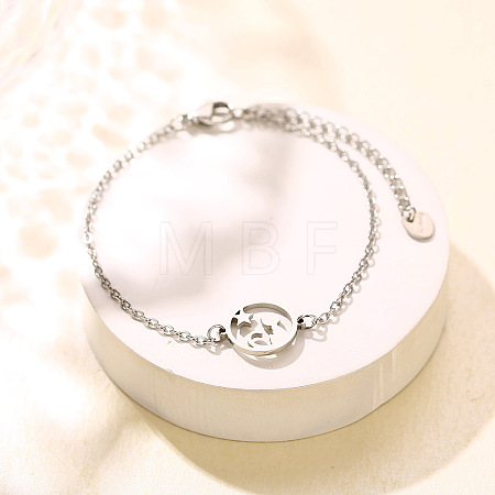 304 Stainless Steel Link Bracelets WGDD040-10-1