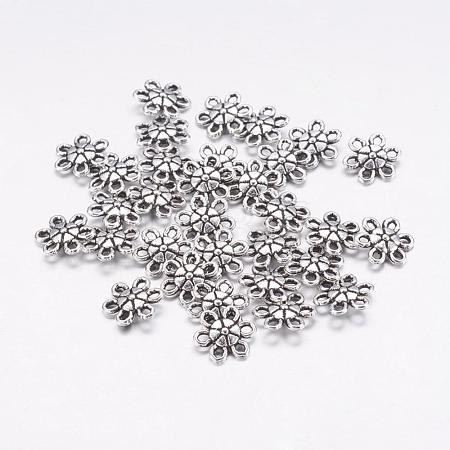 Tibetan Style Alloy Flower Pendants X-LF1006Y-1