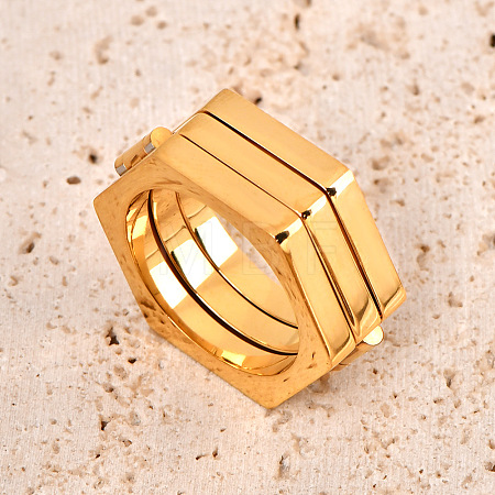 304 Stainless Steel Folding Finger Rings for Men WG34ADE-02-1