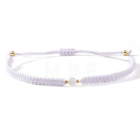 Natural Quartz Crystal Round Link Bracelets LS-KB3682-2-1