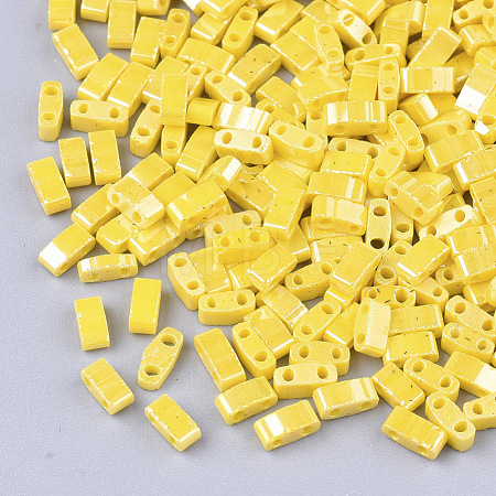 2-Hole Opaque Glass Seed Beads SEED-S023-06L-1