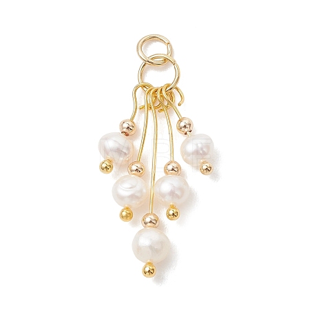 Natural Cultured Freshwater Pearl Pendants PALLOY-JF05434-1