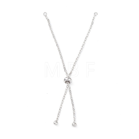 Rack Plating Brass Cable Chain Link Bracelet Making MAK-L036-01P-1