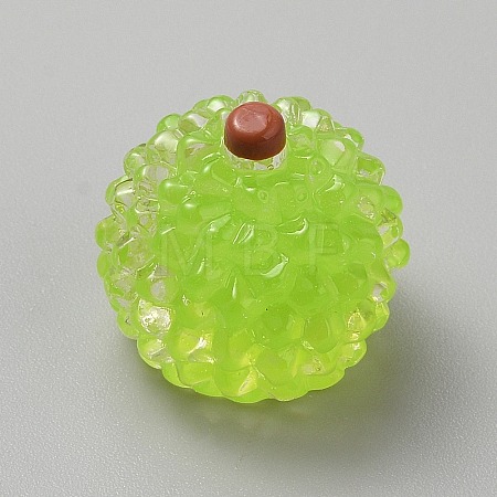 Fruit Transparent Resin Cabochons CRES-CJC0009-13E-1