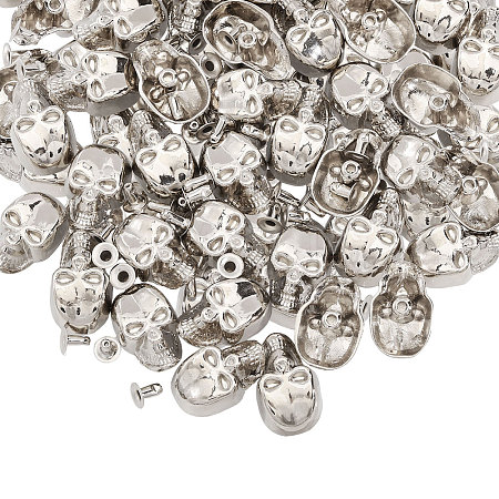 50Pcs Skull Alloy Rivets FIND-CA0011-72B-P-1