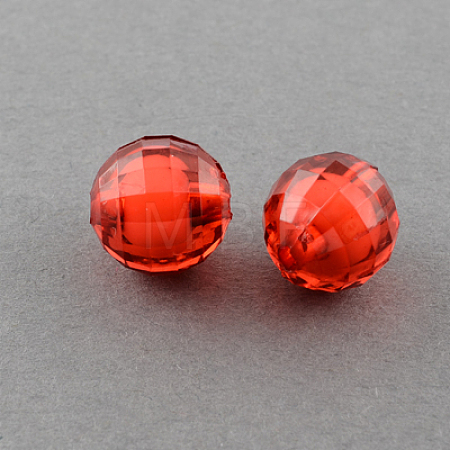 Transparent Acrylic Beads TACR-S086-10mm-15-1