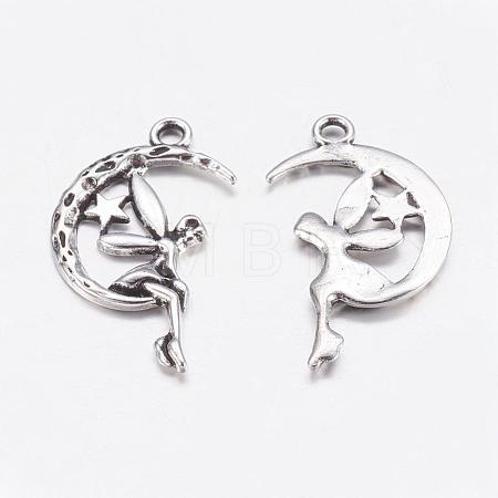 Zinc Alloy Fairy Sprite Charms X-PALLOY-A18526-AS-LF-1