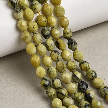 Natural Yellow Turquoise(Jasper) Beads Strands G-K376-F04-01-1