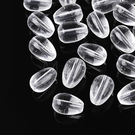 Baking Paint Transparent Glass Beads DGLA-N014-10M-1