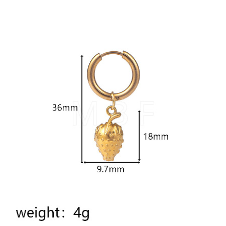 304 Stainless Steel Hoop Dangle Earrings WG37D9E-04-1
