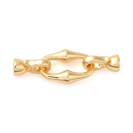 Brass Fold Over Clasps KK-M270-16G-1