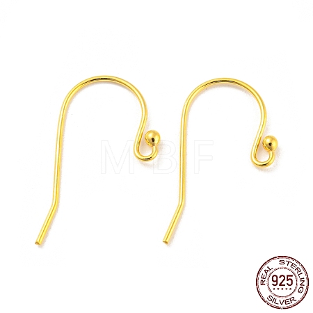 925 Sterling Silver Shepherd Crook Style Ear Wire STER-H107-02G-1