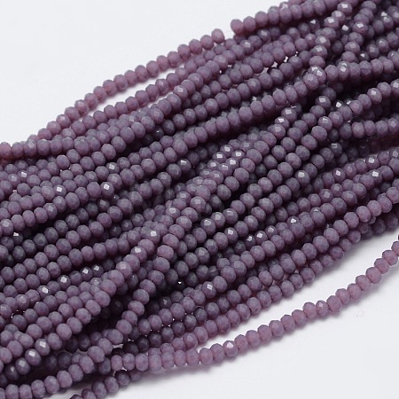 Faceted Rondelle Glass Beads Strands LS-GLAA-M028-2mm-A02-1