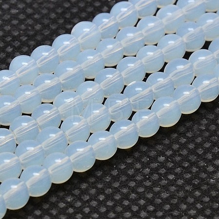 Round Opalite Beads Strands X-GLAA-F033-4mm-01-1