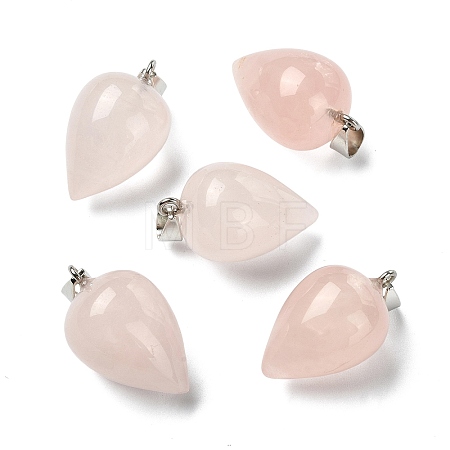 Natural Rose Quartz Pendants GG-K002-13U-1