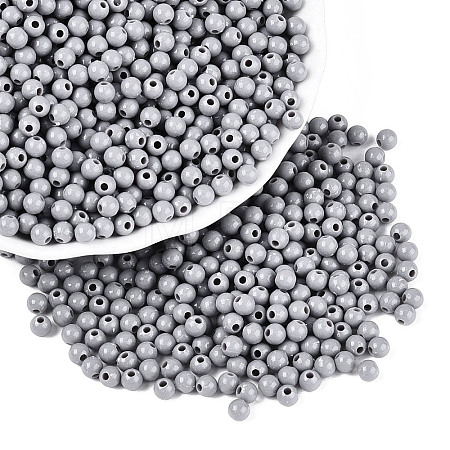 Opaque Acrylic Beads SACR-A006-06E-1
