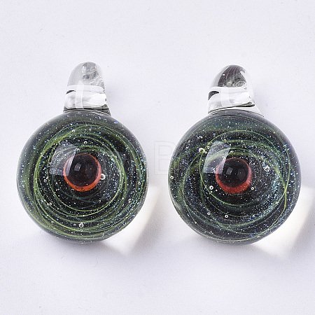 Handmade Lampwork Pendants LS-LAMP-N021-005D-1