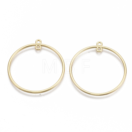Alloy  2-Loop Link Pendants X-PALLOY-S132-040A-G-1