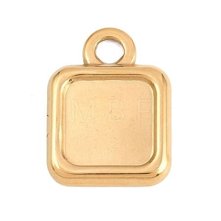 304 Stainless Steel Pendant Cabochon Settings STAS-D264-08A-G-1