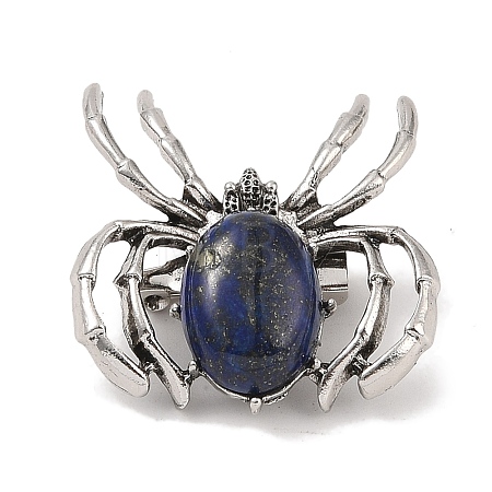 Natural Lapis Lazuli Brooches G-A224-01AS-09-1