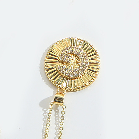 Brass Micro Pave Cubic Zirconia Necklaces FS-WG1D774-07-1