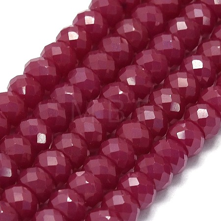 Lab Grown Red Corundum Beads Strands G-G106-A45-03-1-1